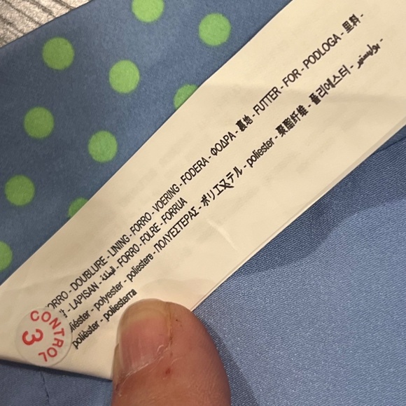 NWT ZARA Polka Dot Slit Front Mini Skirt Size Medium - Picture 11 of 14